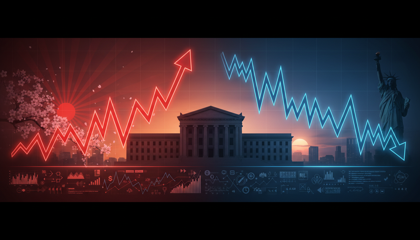 FOMC利下げ見通し縮小で米株急落、日経55,000円台回復──中銀デカップリング鮮明